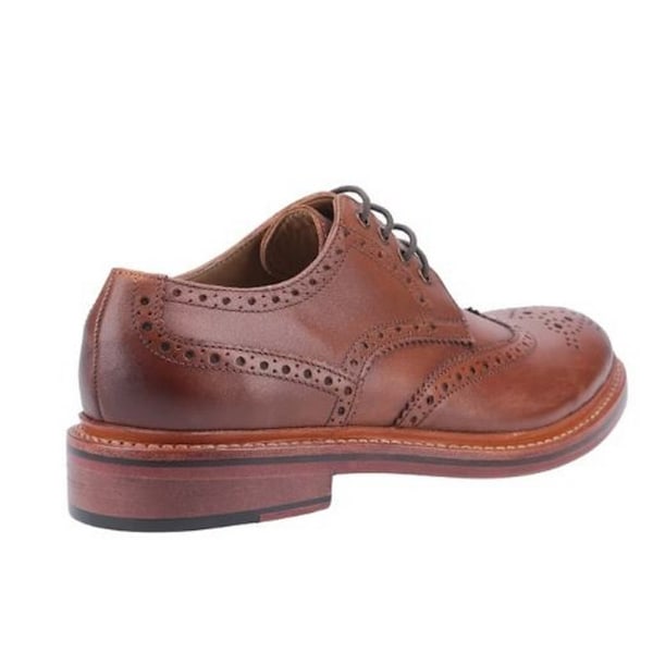Cotswold Quenington Goodyear Welt snörskor i läder för män, storlek 11 Brown 11 UK