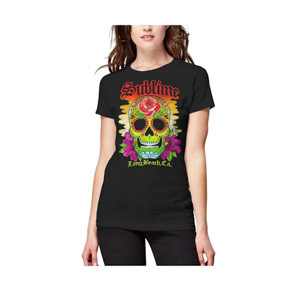 Sublime Dam/Damer Skalle T-shirt M Svart/Flerfärgad Black/Multicoloured M