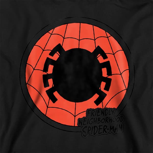 Spider-Man Barn/Barn Vänlig Kvartersmärke Tröja Black 7-8 Years