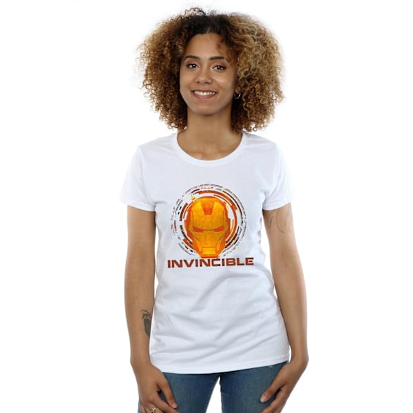 Marvel Womens/Ladies Iron Man Invincible Bomull T-shirt M Vit White M