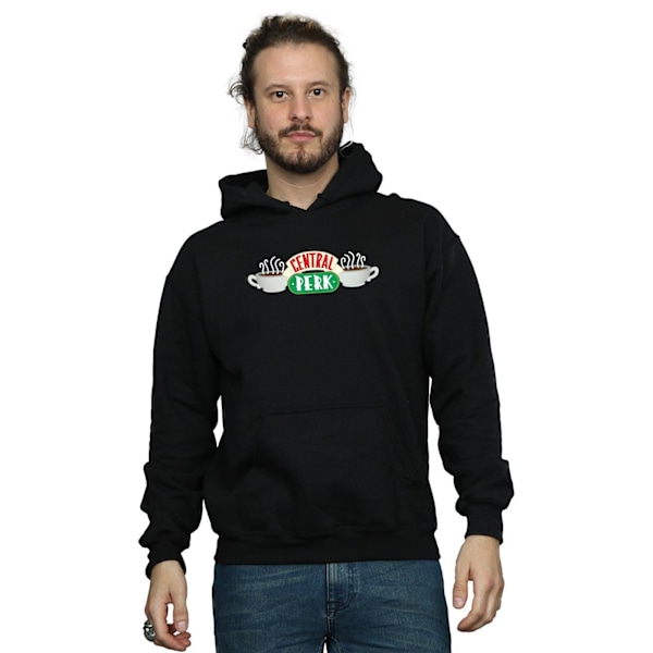 Friends Herr Central Perk Hoodie 3XL Svart Black 3XL