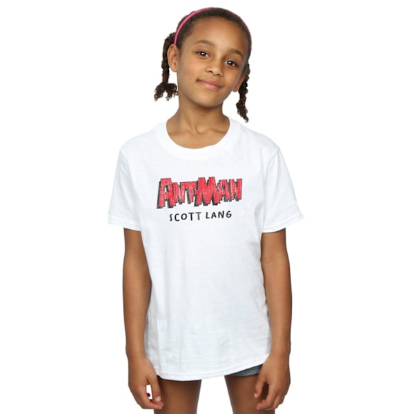 Marvel Girls Ant-Man AKA Scott Lang Bomull T-shirt 12-13 år White 12-13 Years