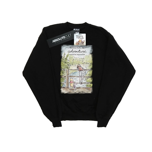 Disney Winnie The Pooh Adventure Sweatshirt för män, M, svart Black M