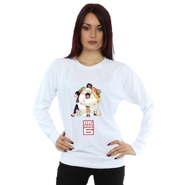 Big Hero 6 Dam/Kvinnor Baymax Kram Sweatshirt M Vit White M