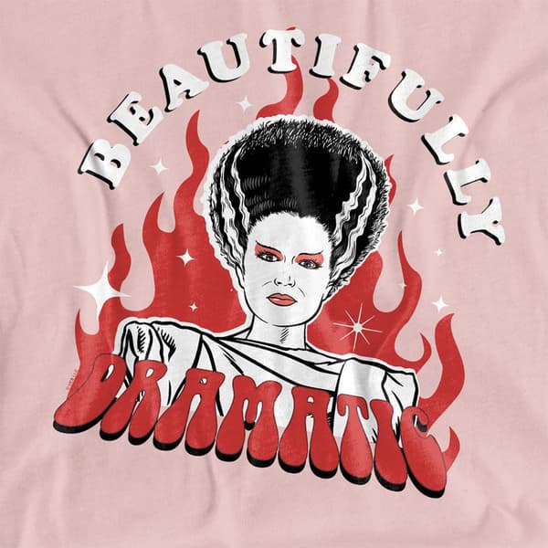 Universal Monsters Dam/Kvinna Vackert Dramatisk Kortärmad Pink M