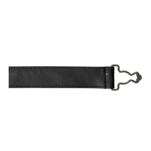 Premier Unisex Vuxen Konstläder Korsrygg Förkläde Remmar En Storlek Black One Size