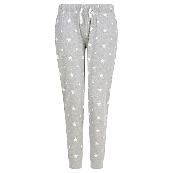 SF Dam/Dam Stars Lounge Byxor M Heather Grey/Vit Heather Grey/White M