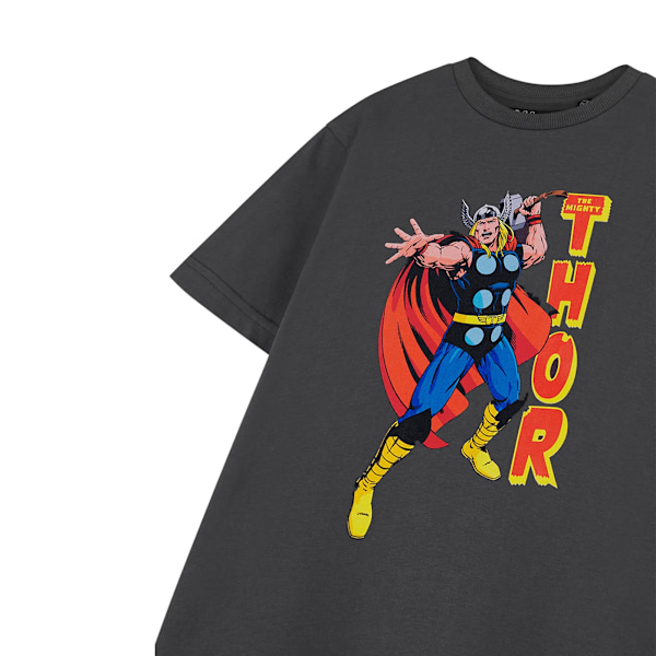 Thor Pojkar Kortärmad T-shirt 5-6 År Kolgrå Charcoal 5-6 Years