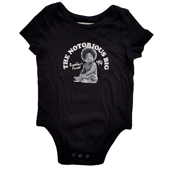 Notorious B.I.G. Baby Brooklyn's Finest 94 Babygrow 24 månader B Black 24 Months