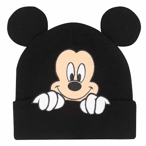 Mickey Mouse & Friends Peeping Mickey Mouse Mössa One Size Bla Black One Size