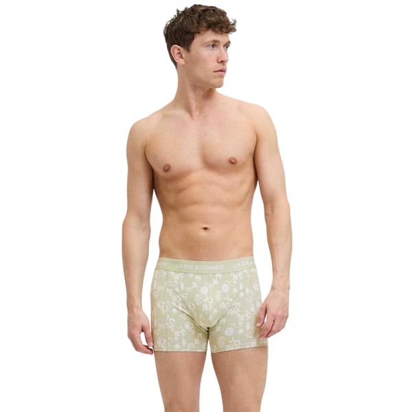 Jack And Jones Herr Leaves Fitted Boxer Briefs (3-pack) M De Desert Sage M