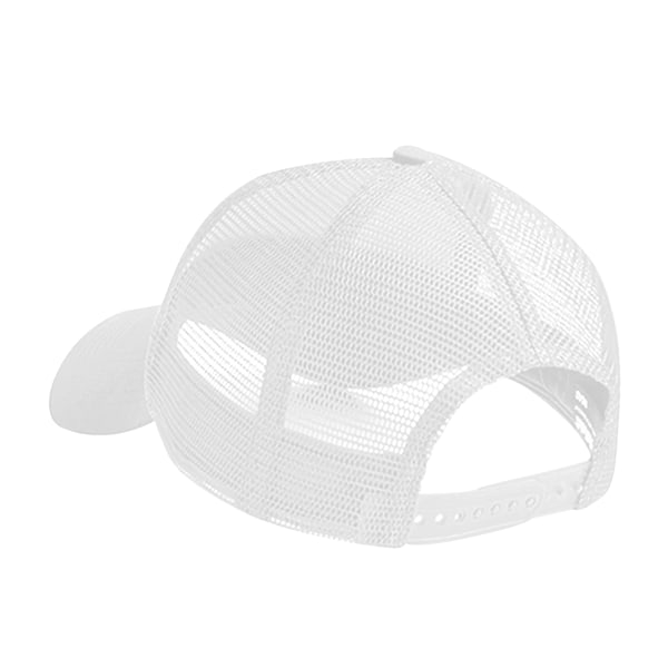 Beechfield Unisex Vuxen Snapback Trucker Cap En Storlek Vit White One Size