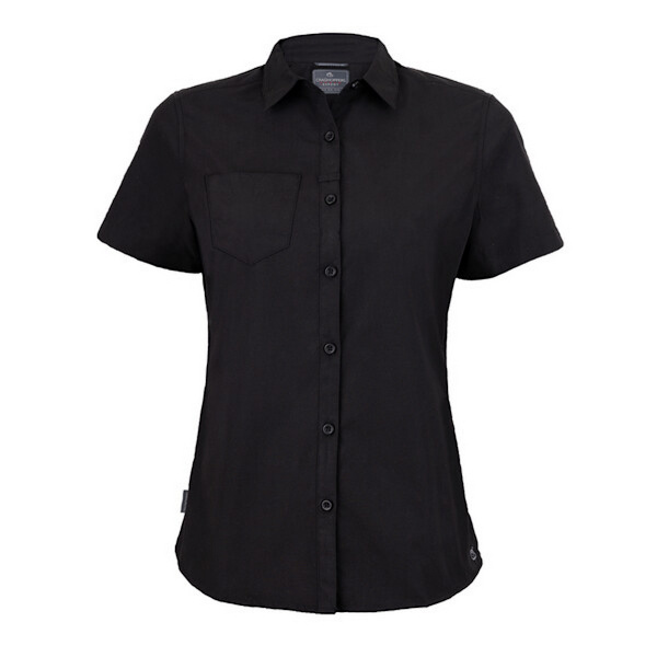 Craghoppers Womens/Ladies Expert Kiwi Kortärmad Skjorta 18 UK Black 18 UK