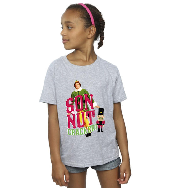 Elf Girls Son Of A Nutcracker Bomull T-shirt 7-8 år Sport Grå Sports Grey 7-8 Years