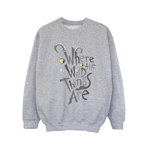 Where The Wild Things Are Flickor Sweatshirt 12-13 År Sport Grå Sports Grey 12-13 Years