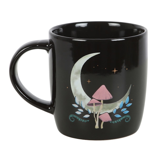 Something Different Mystical Moon Mug En Storlek Svart/Rosa Black/Pink One Size
