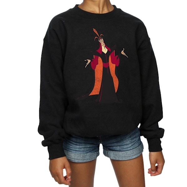 Disney Girls Aladdin Classic Jafar Sweatshirt 5-6 år Svart Black 5-6 Years