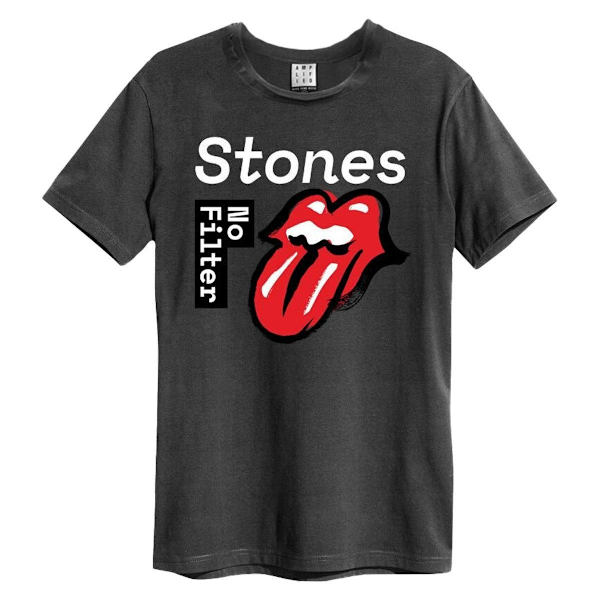 Amplified Unisex Adult No Filter The Rolling Stones T-shirt M C Charcoal M