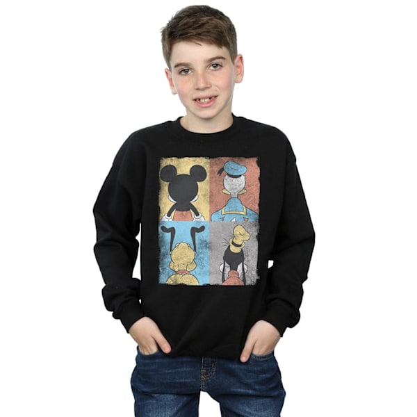 Disney Boys Mickey Mouse Four Backs Sweatshirt 5-6 år Svart Black 5-6 Years