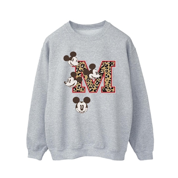 Mickey Mouse Herr M Ansikte Sweatshirt S Sportgrå Sports Grey S