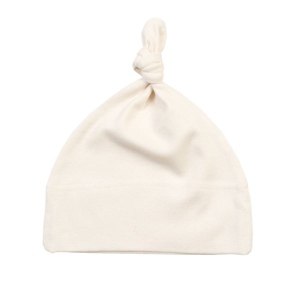 Babybugz Baby 1 Knot Plain Hat One Size Organic Natural Organic Natural One Size