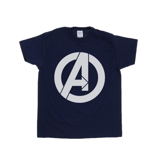 Marvel Boys Avengers Simple Logo T-shirt 12-13 Years Deep Navy Deep Navy 12-13 Years