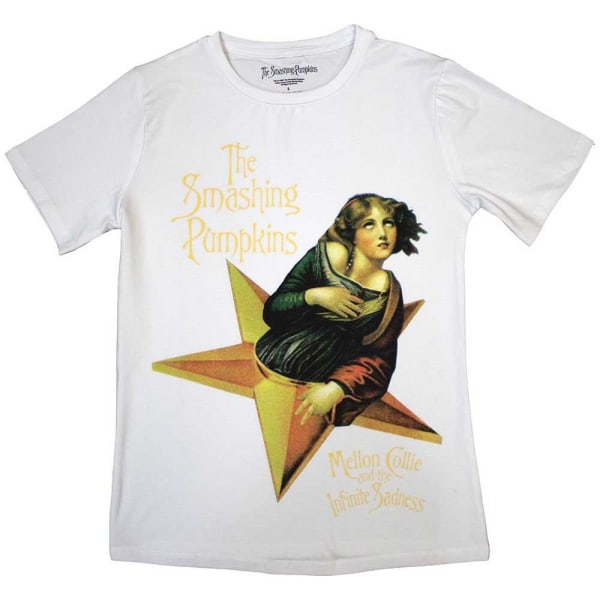 The Smashing Pumpkins Dam/Kvinnor Mellon Collie T-Shirt XXL W White XXL