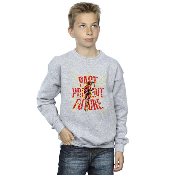 DC Comics Pojkar The Flash Förflutna Nutid Framtid Sweatshirt 3-4 År Sports Grey 3-4 Years