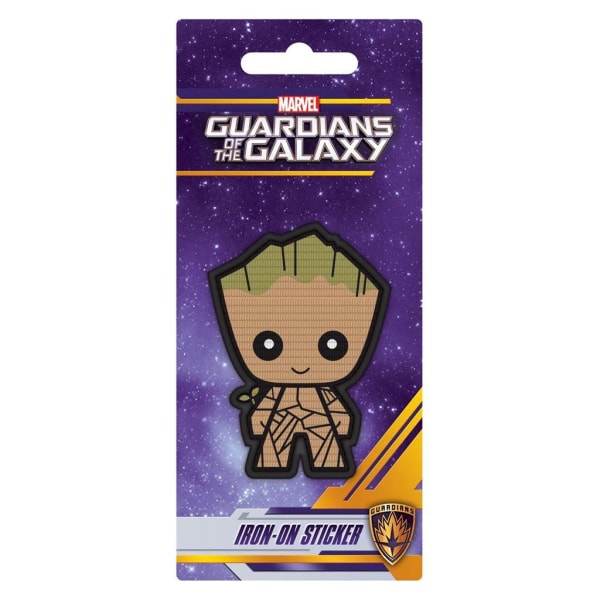 Guardians Of The Galaxy Baby Groot Iron On Patch 70mm x 50mm Cr Cream/Green 70mm x 50mm