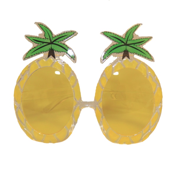 Bristol Novelty Unisex Ananas Glasögon One Size Gul/Vit/ Yellow/White/Green One Size