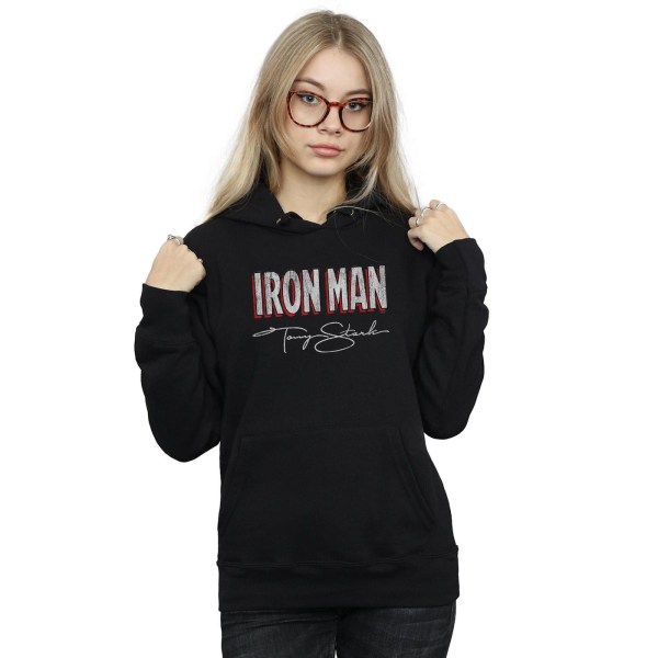 Marvel Dam/Dam Iron Man AKA Tony Stark Hoodie L Svart Black L