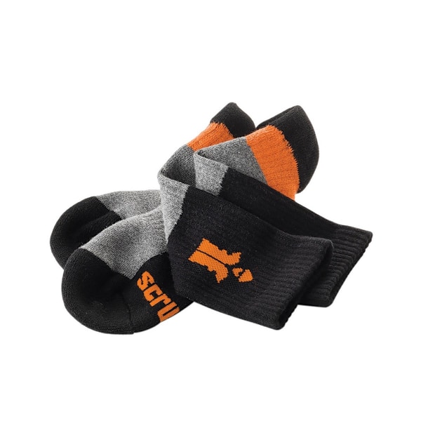 Scruffs herrstrumpor (3-pack) 7 UK-9.5 UK svart/grå/orange Black/Grey/Orange 7 UK-9.5 UK