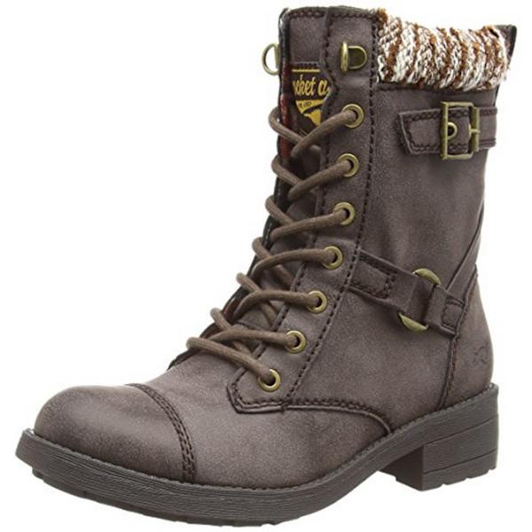 Rocket Dog Dam/Kvinnor Thunder Biker Boots 3 UK Brun Galaxy Brown Galaxy 3 UK
