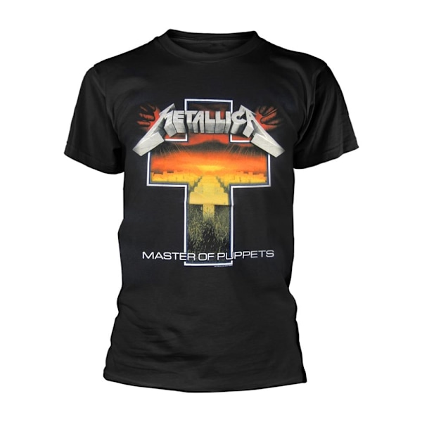 Metallica Unisex Adult Master Of Puppets Cross T-Shirt M Svart Black M