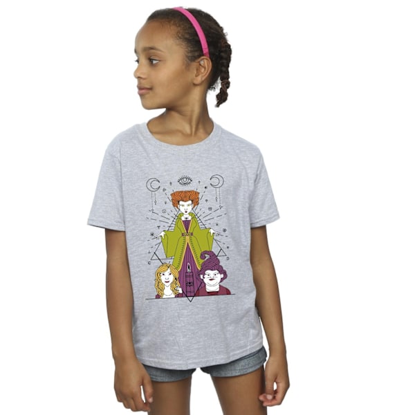 Disney Girls Hocus Pocus Candle Bomull T-shirt 12-13 År Spor Sports Grey 12-13 Years