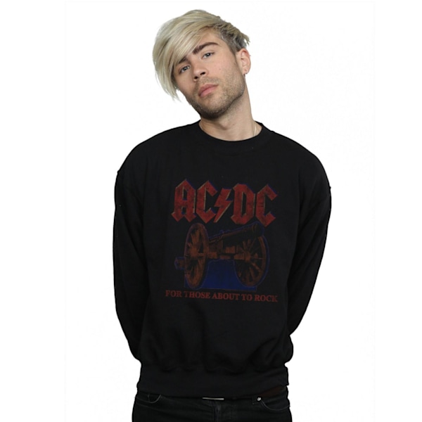 AC/DC Herr För Dem Som Ska Rocka Canon Sweatshirt 3XL Svart Black 3XL