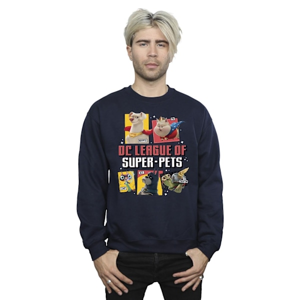 DC Comics Herr DC League Of Super-Pets Profil Sweatshirt 4XL N Navy Blue 4XL