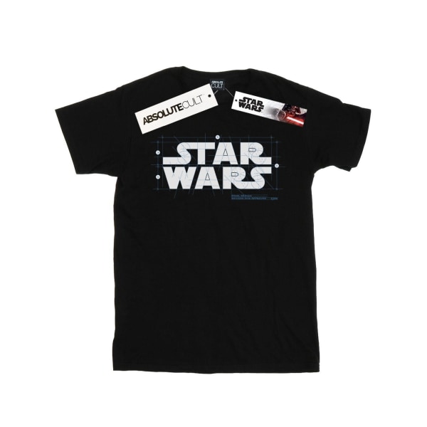 Star Wars Girls Final Design Logo Bomull T-shirt 12-13 år Svart Black 12-13 Years