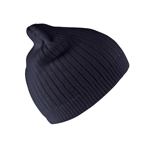 Result Unisex Vuxen Dubbelstickad Mössa En Storlek Marinblå Navy One Size