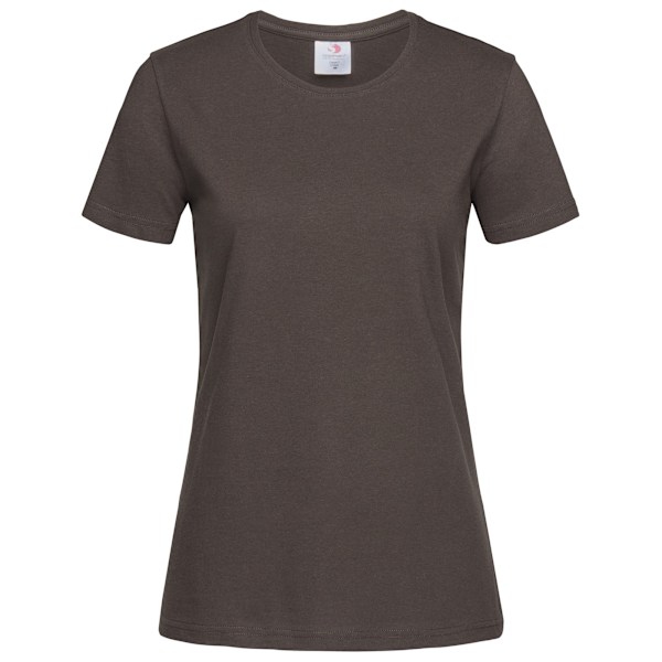 Stedman Dam/Dam Classic Tee L Mörk Choklad Brun Dark Chocolate Brown L