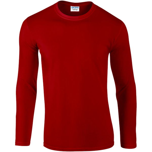 Gildan Soft Style långärmad T-shirt för män (5-pack) M Röd Red M