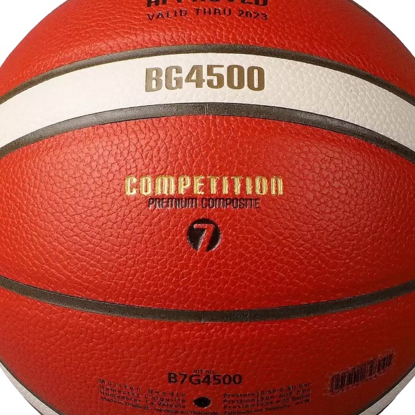 Molten 4500 Premium Läder Basketboll 6 Tan/Vit Tan/White 6