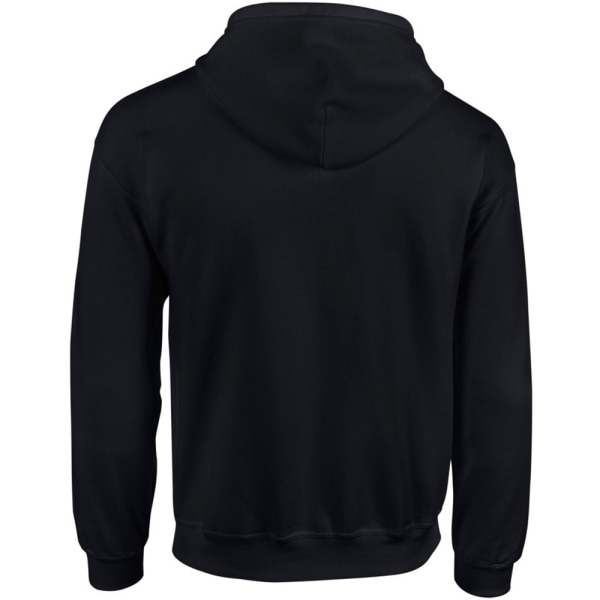 Gildan Heavy Blend Unisex Vuxen Full Zip Sweatshirt Top Black S