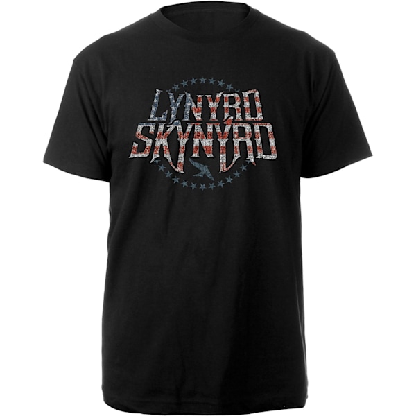 Lynyrd Skynyrd Unisex Vuxen Stars & Stripes Bomull T-shirt S Svart Black S