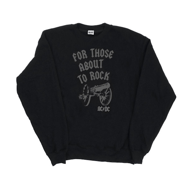 AC/DC Dam/Damer För Dem Som Ska Rocka Cannon Sweatshirt X Black XXL