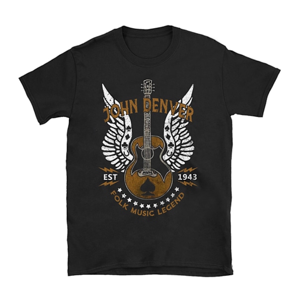 Johnny Cash Unisex Outlaw T-shirt L Svart Black L