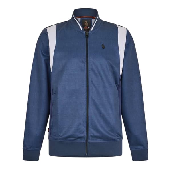 Luke Herrtröja med logotyp och krage S Marinblå/Vit Navy/White S