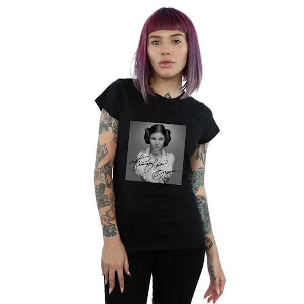 Star Wars Dam/Damer Princess Leia Organa Bomull T-shirt L B Black L