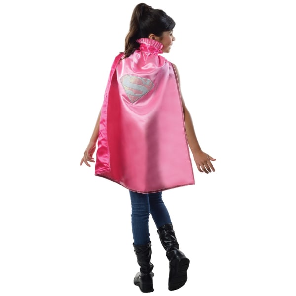 Supergirl Childrens/Kids Cape One Size Rosa Pink One Size