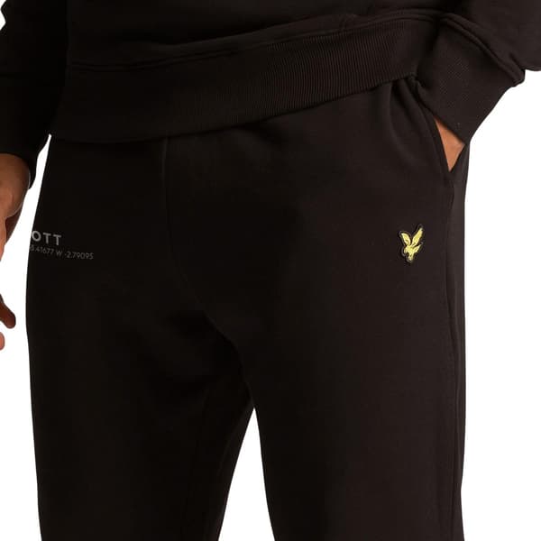 Lyle & Scott Herr Co-Ordinate Tryckta Slim Joggingbyxor M Bl Black M